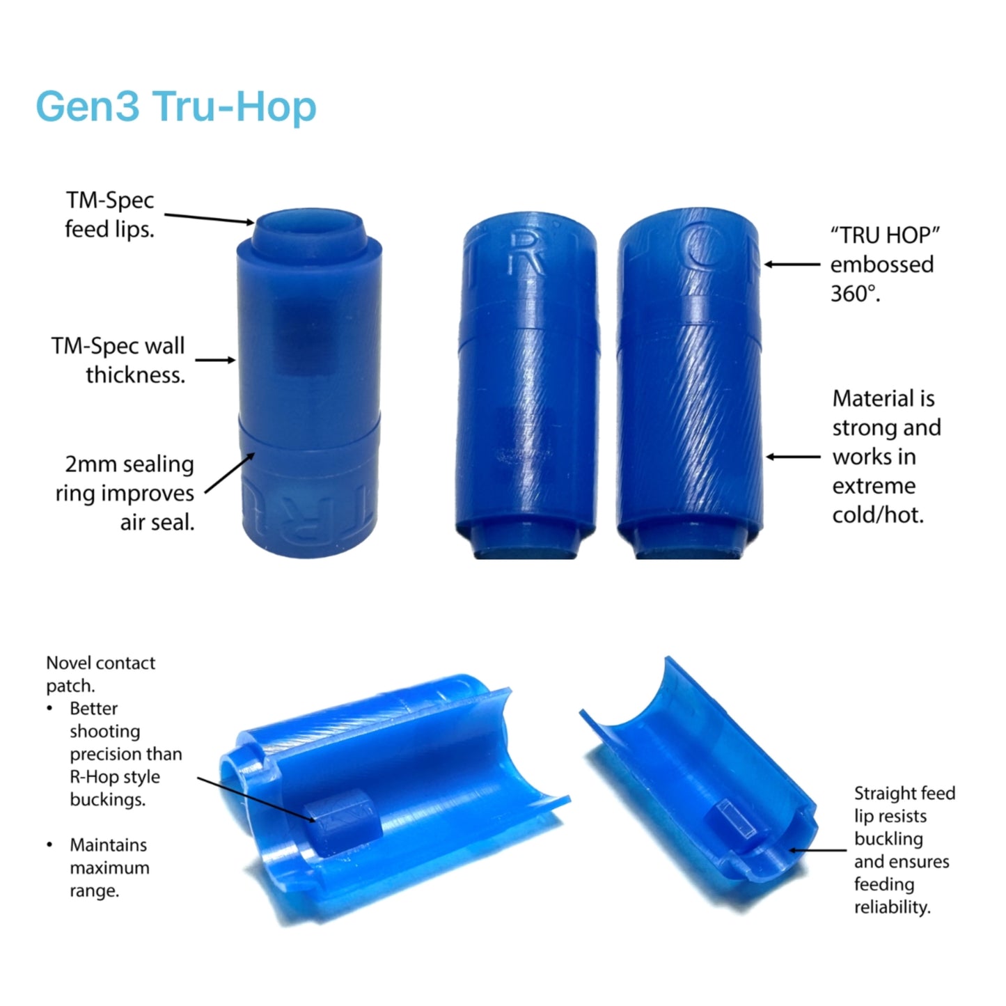 TruSight Airsoft Tru Hop Gen 3 Bucking With Concave Tensioner