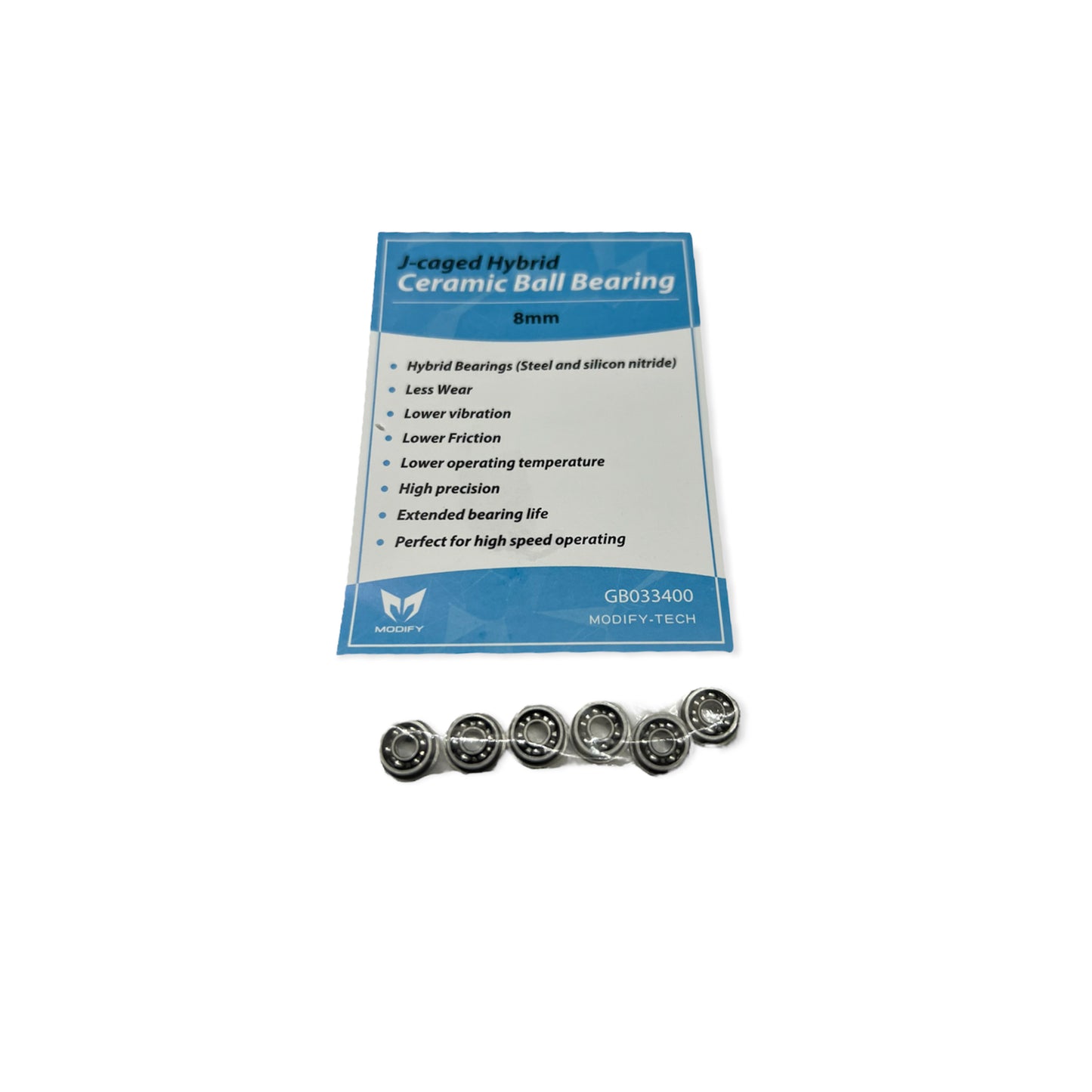 Modify J-Caged Ceramic Ball Bearings