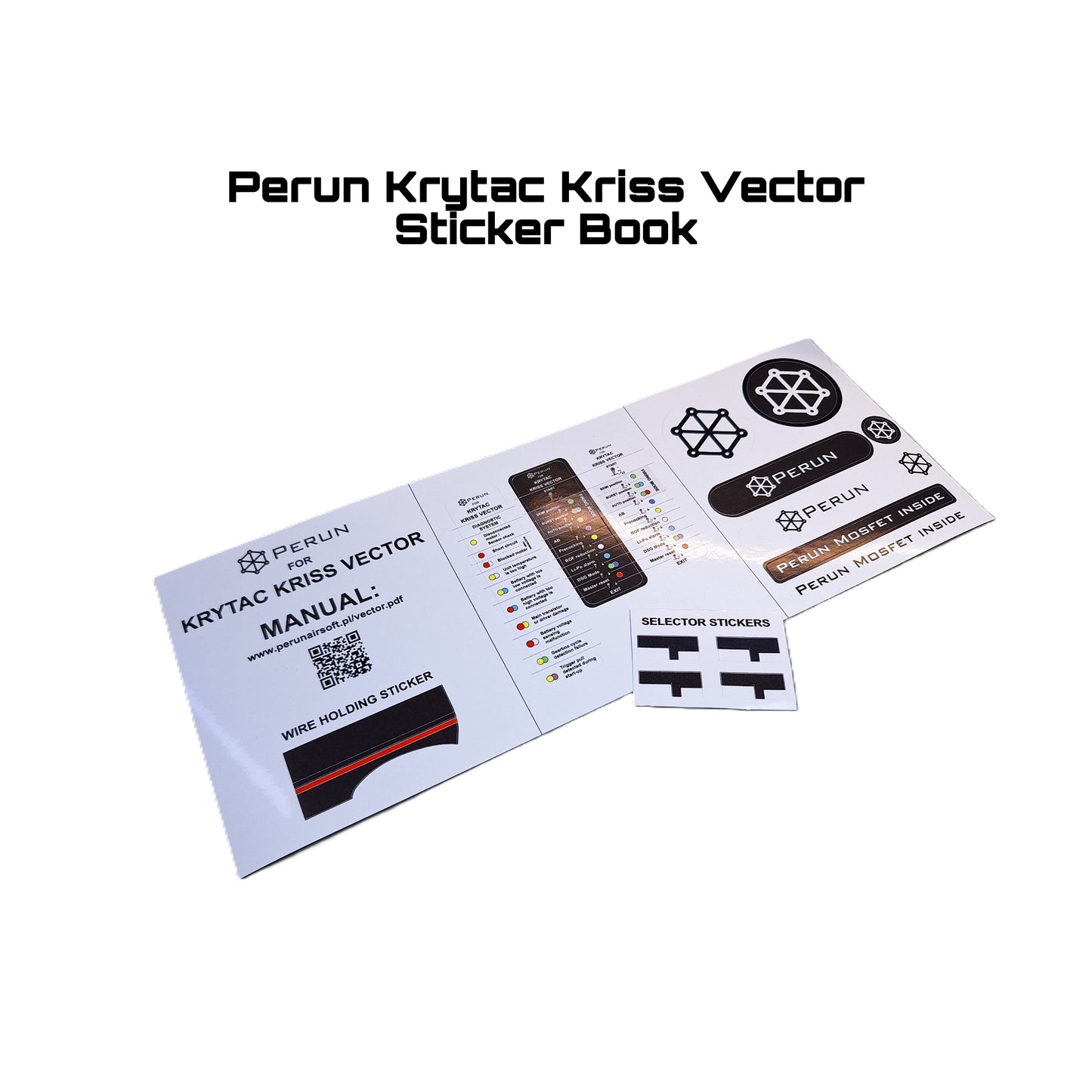Perun Krytac Kriss Vector Sticker Book Spare Part