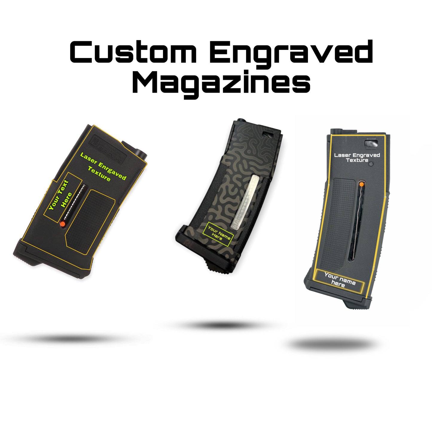 Custom Request Laser Engraved PTS Magazine