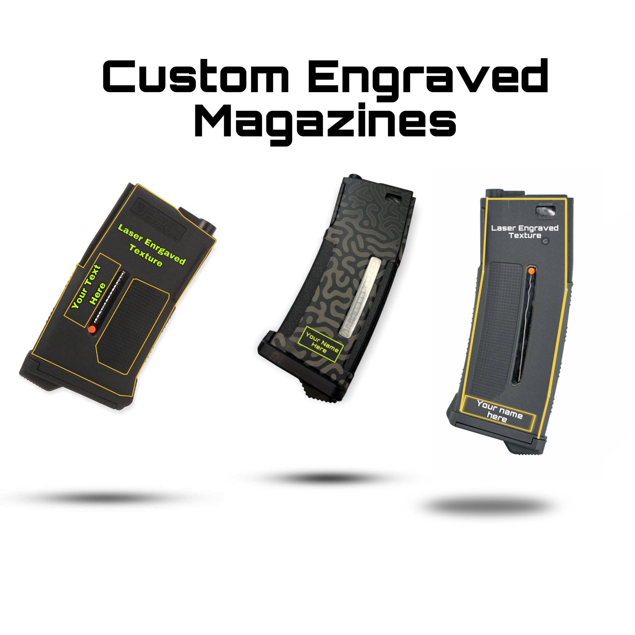 Custom Request Laser Engraved PTS Magazine The Real Deal Airsoft